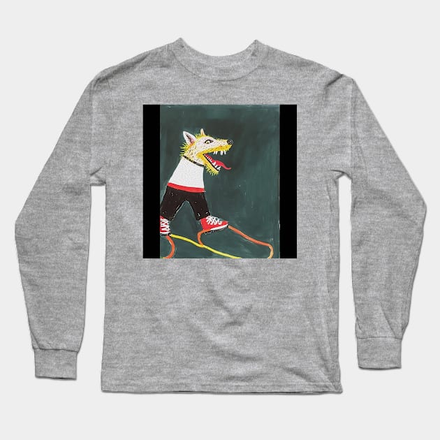 dog in abstract style Long Sleeve T-Shirt by KOTYA